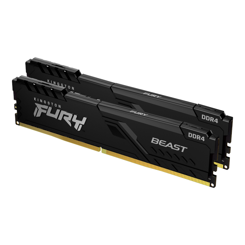 Модуль пам'яті Kingston DDR4 16GB 3200 MT/s (2x8GB) Fury Beast (KF432C16BBK2/16)